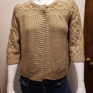 Tan St John's Bay 2 Button Shrug